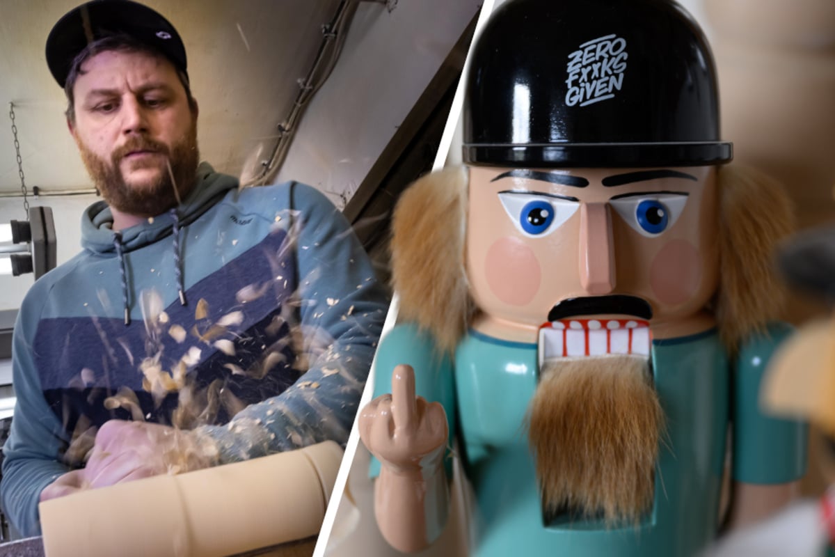 Darum zeigt dieser Nussknacker den Stinkefinger
