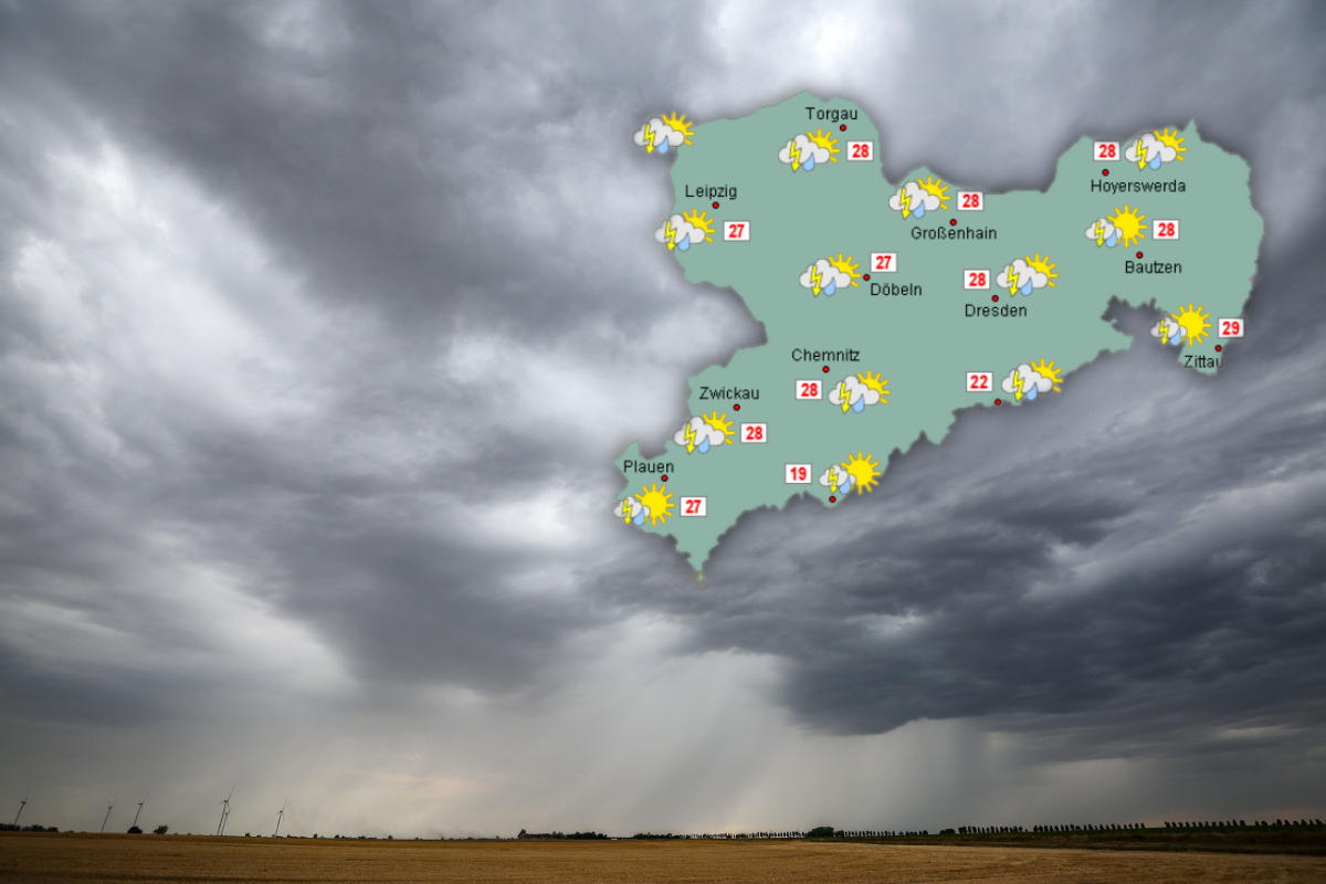 Unwetter in Deutschland: Am Abend wird es auch in Sachsen ungemütlich!