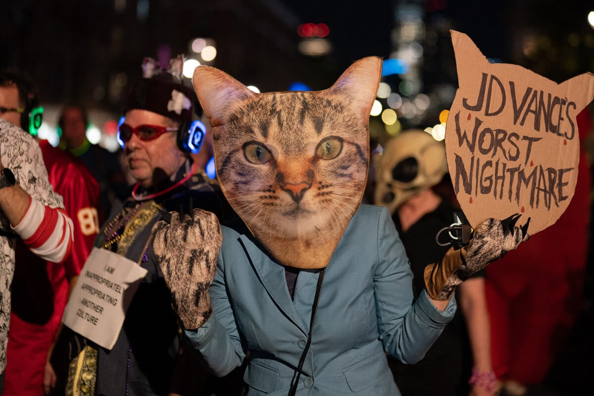 New York City's famous Halloween parade takes on subversive political edge