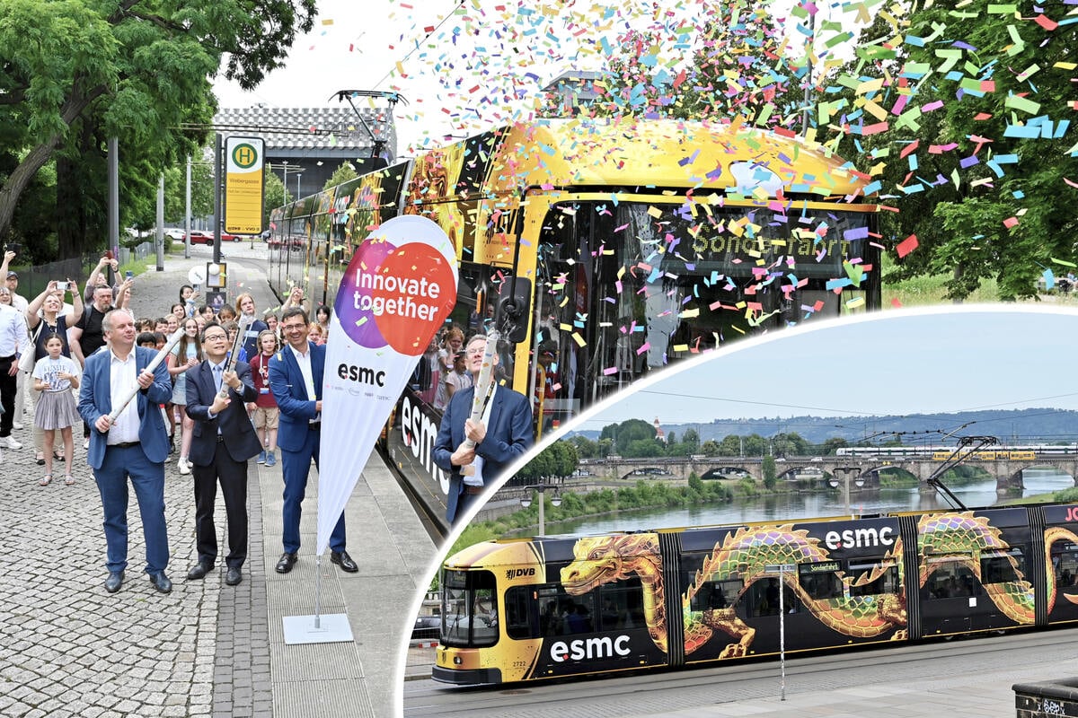 Chip-Gigant-feiert-seine-neue-Drachen-Tram-Doch-eine-Sache-tr-bt-die-Stimmung