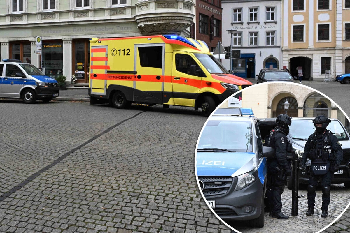 Einsatz auf dem Görlitzer Marktplatz: Polizei mit Spezialkräften vor Ort