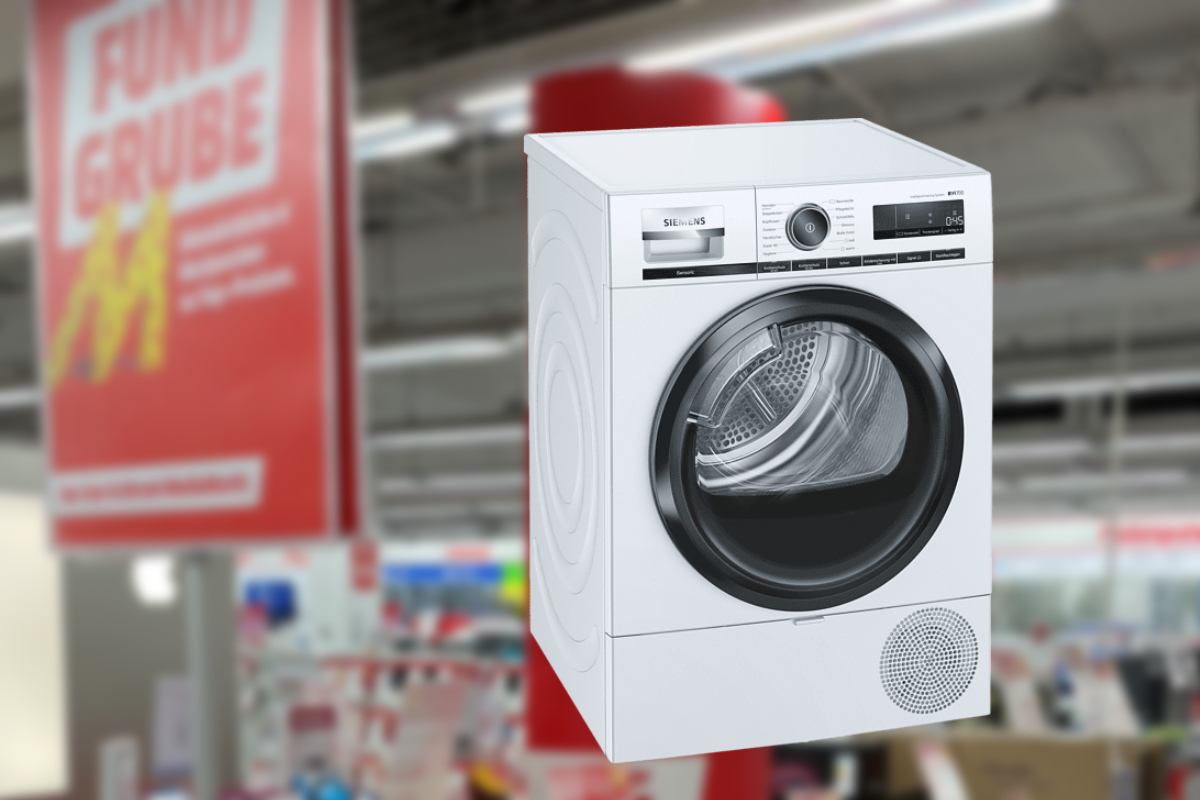 MediaMarkt verkauft SiemensTrockner gerade 65 günstiger