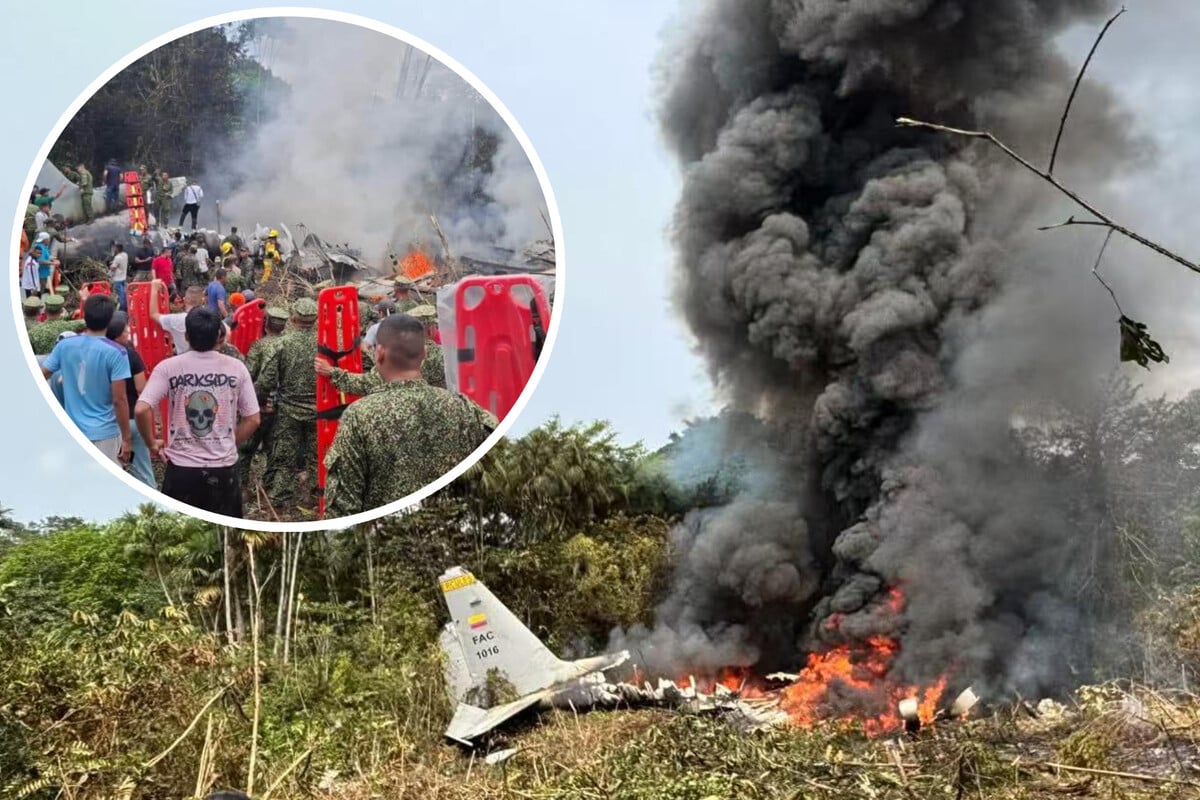 Bruchlandung im Dschungel: Über 60 Tote nach Absturz von Militärflugzeug