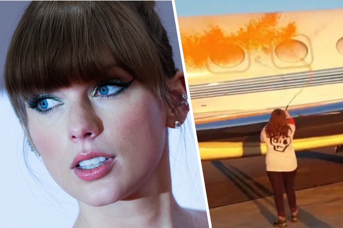 Privatjet von Taylor Swift fällt Klimaaktivisten zum Opfer!