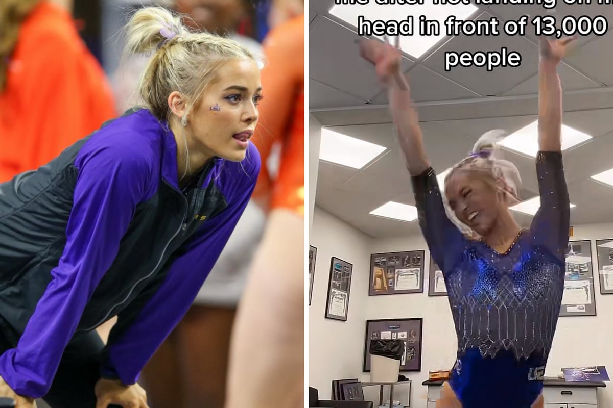 Olivia Dunne gets amped for NCAA gymnastics championships in