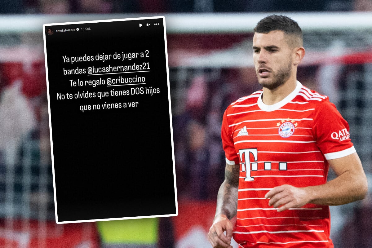 FCBayernStar Lucas Hernández Ehefrau Amelia Lorente hat die Nase