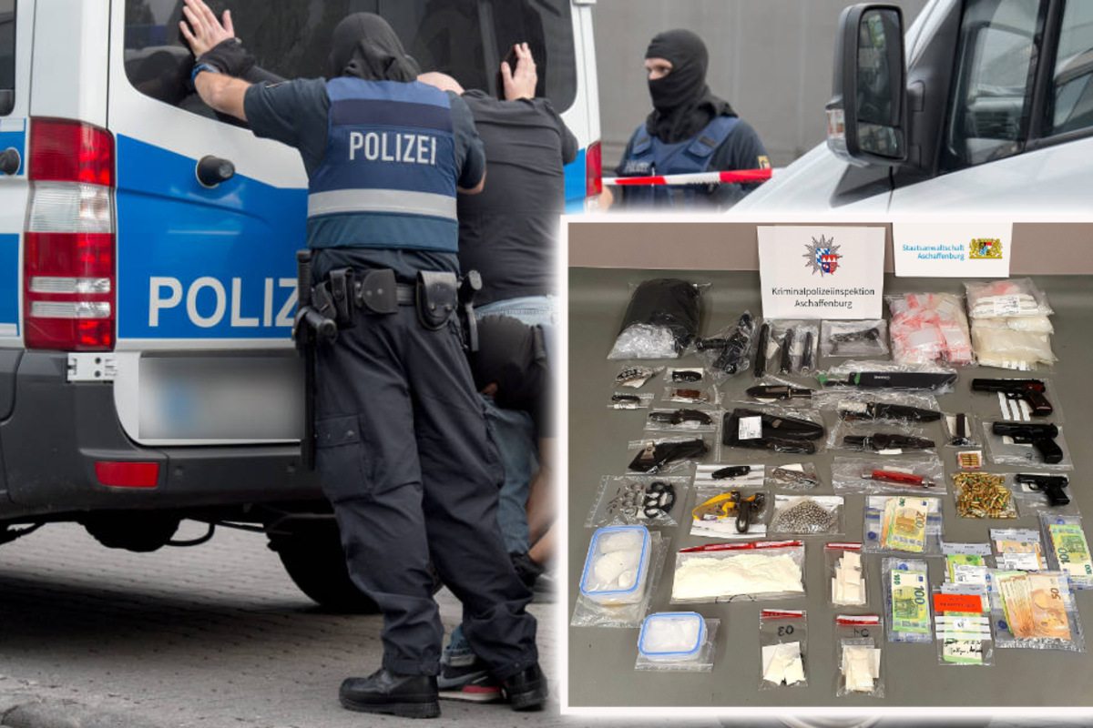 Großrazzia im Rockermilieu: Drogen, Handgranate und Waffen gefunden, sieben Festnahmen