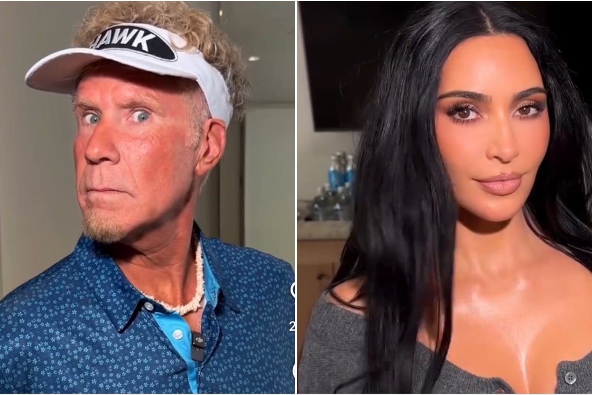 Kim Kardashian teaches Will Ferrell the art of the perfect selfie in hilarious video