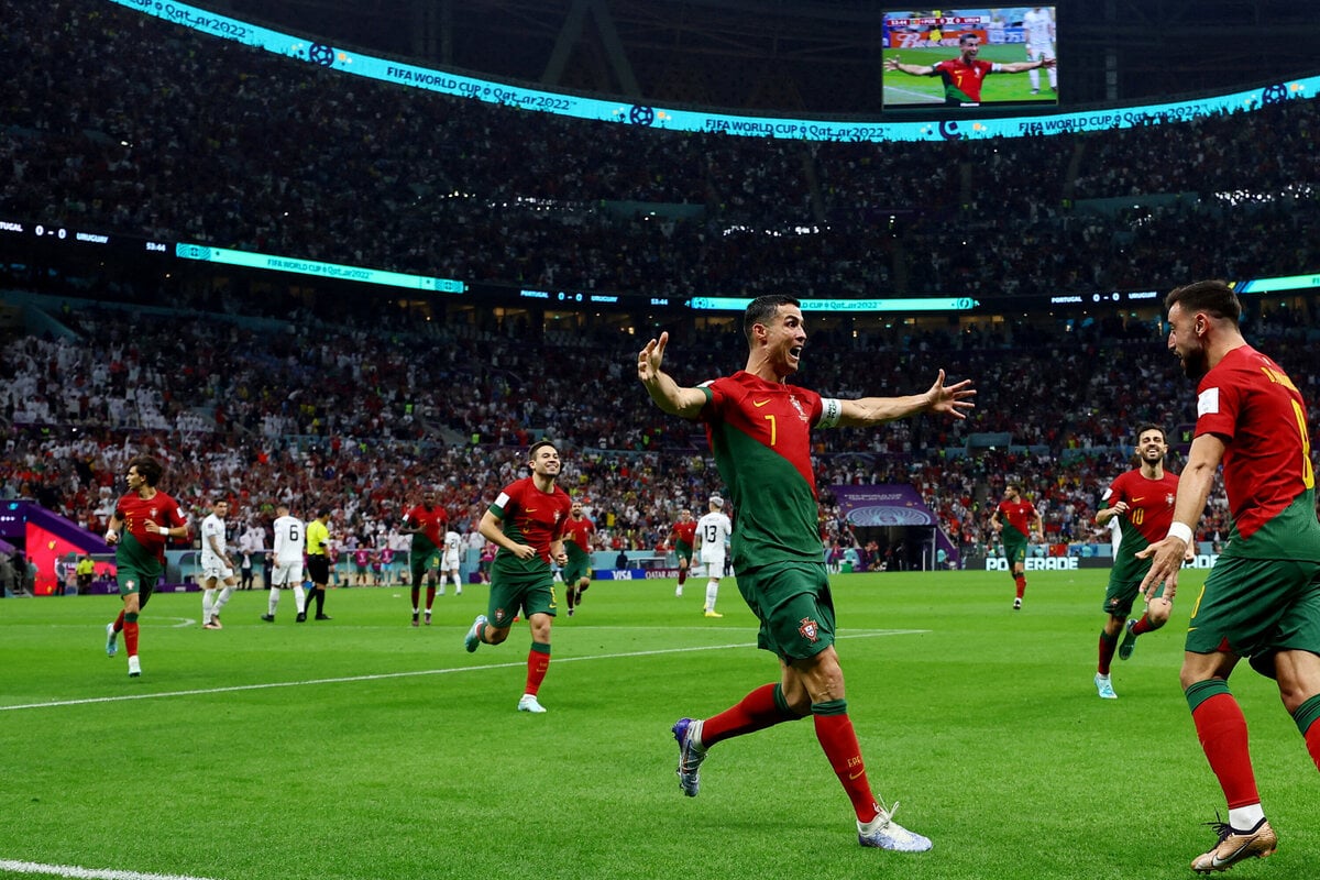 World Cup 2022: Portugal qualifies with Uruguay win as pitch invader ...