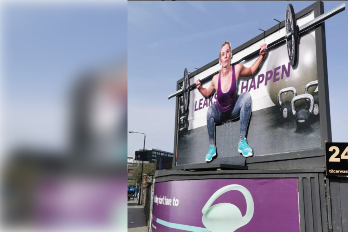 “Peeing” billboard makes a splash for women’s health