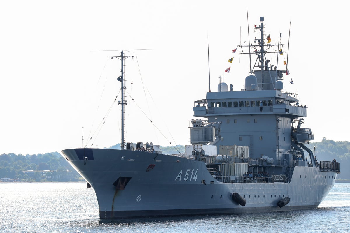 Deutsches Kriegsschiff auf NATO-Mission: Bombensuche in Nord- und Ostsee