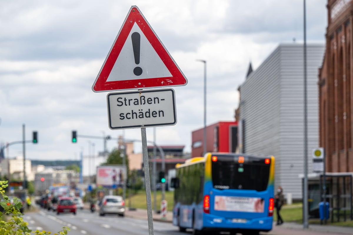 Chemnitz: Baustelle auf Zwickauer Straße startet