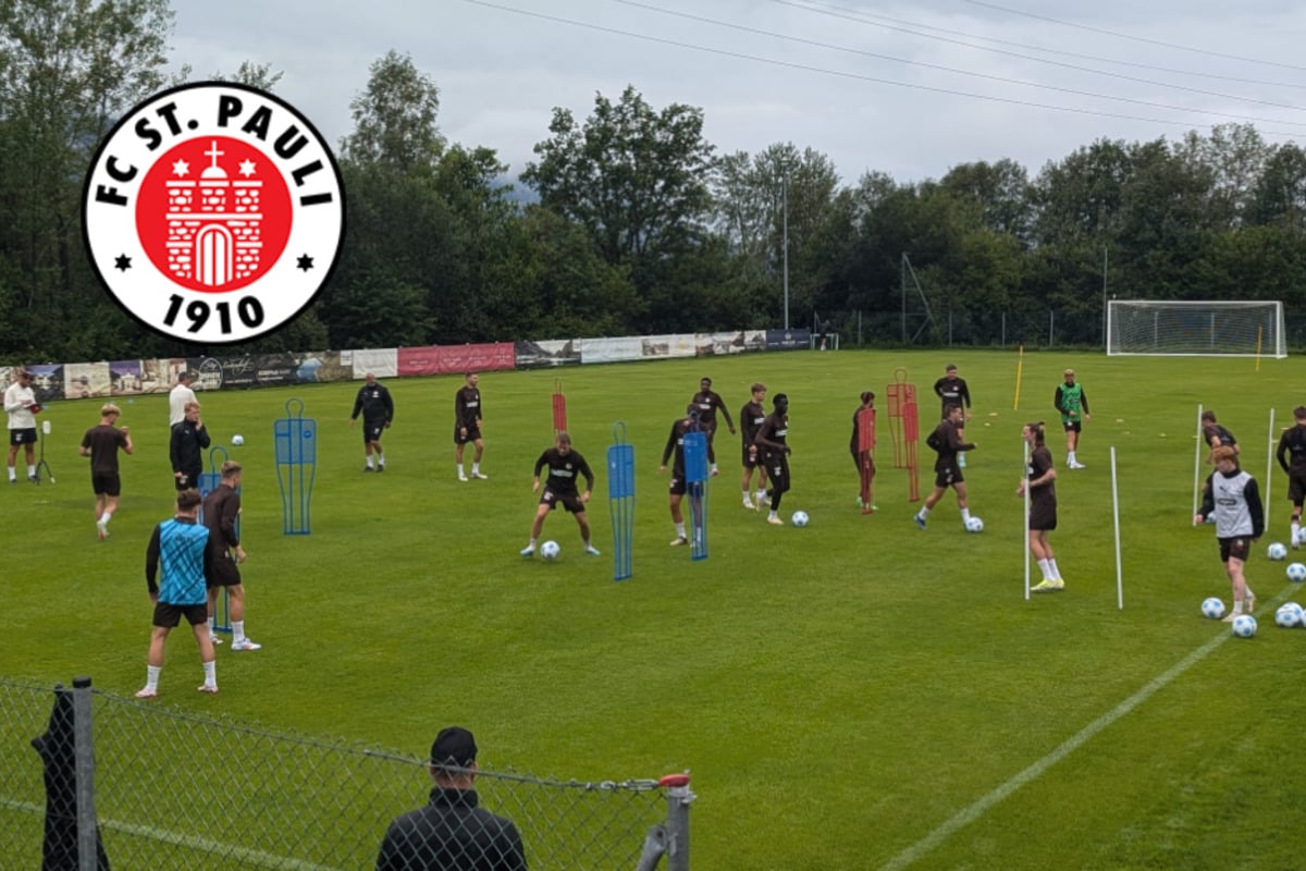 FC St. Pauli im Trainingslager: Erste Einheit im Nieselregen gestartet