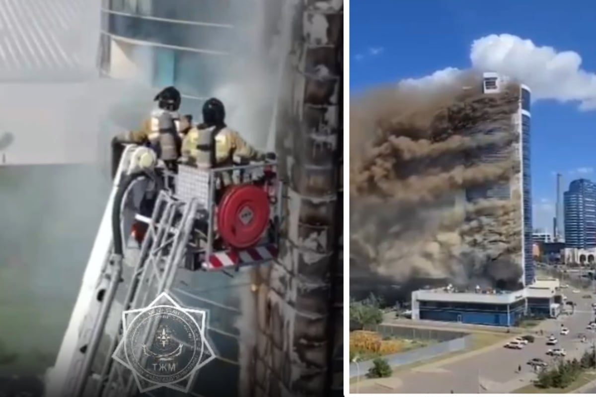 Inferno im Wohnturm: Hochhaus steht in Flammen!