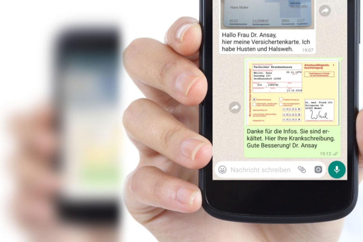 erkaltet und kein bock auf wartezimmer start up bietet whatsapp krankschreibung tag24