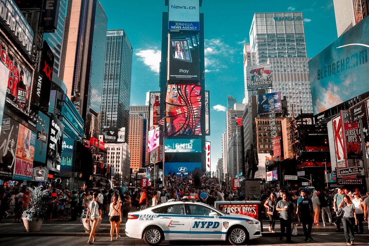 People scramble for cover as gunshots heard in NYC's Times Square after Knicks parade