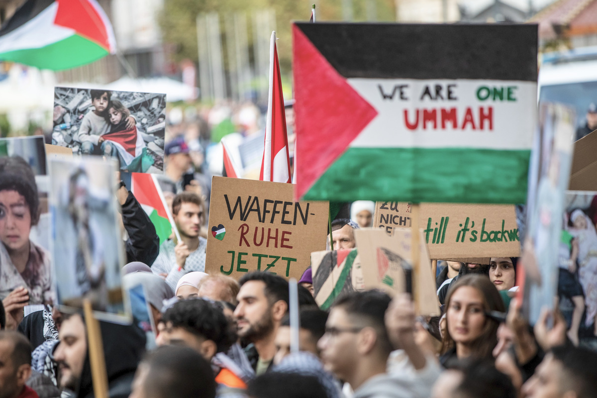 Pro-palästinensische Demo in Berlin: 1400 Einsatzkräfte der Polizei im Einsatz