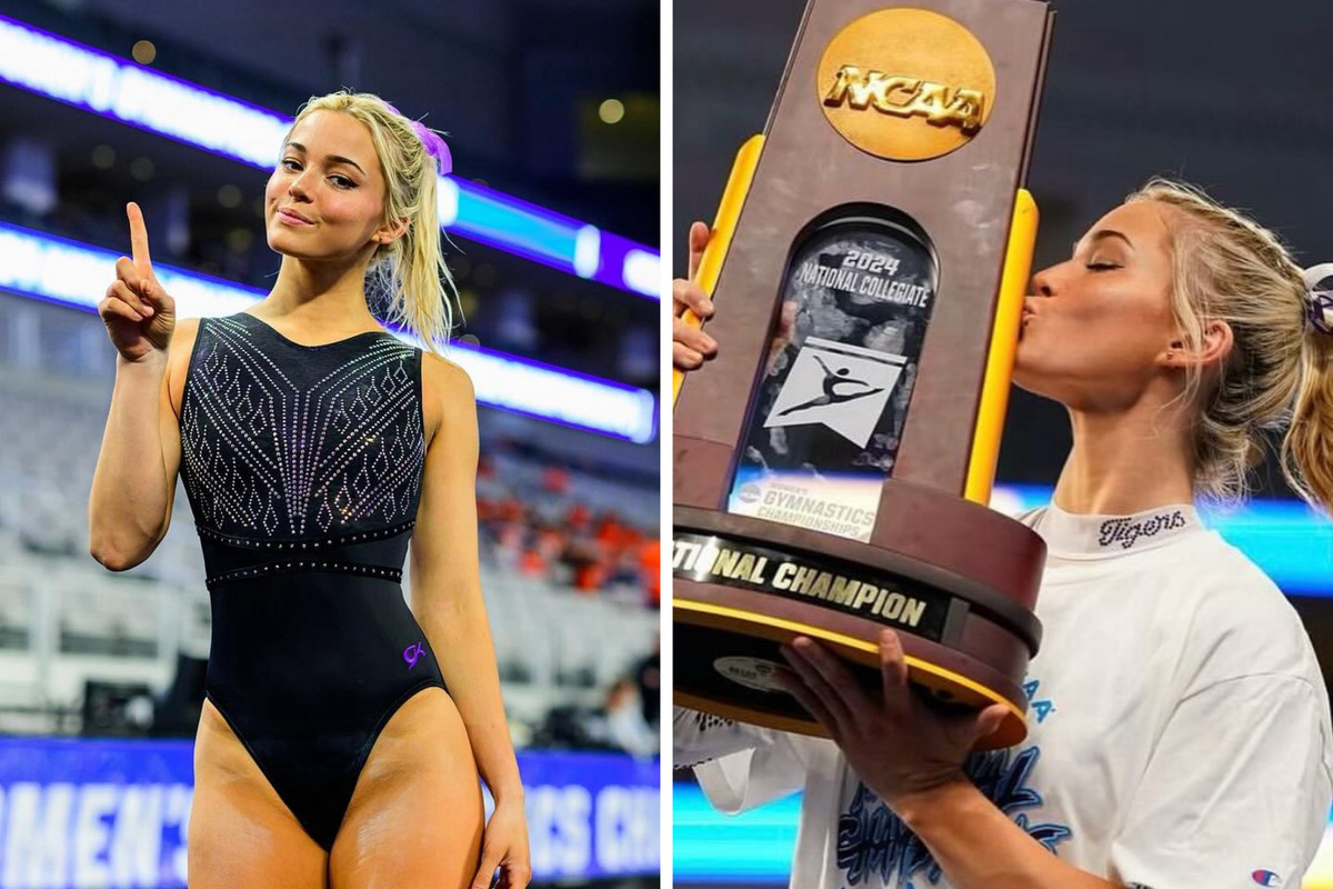 Olivia Dunne relishes in historic NCAA gymnastics title