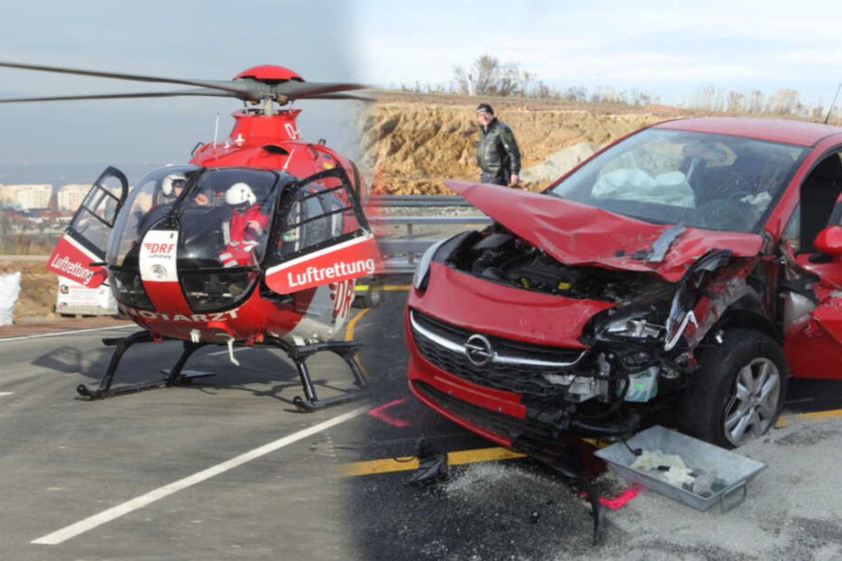 Schwerer Unfall Auf B170 Bei Bannewitz: Drei Verletzte