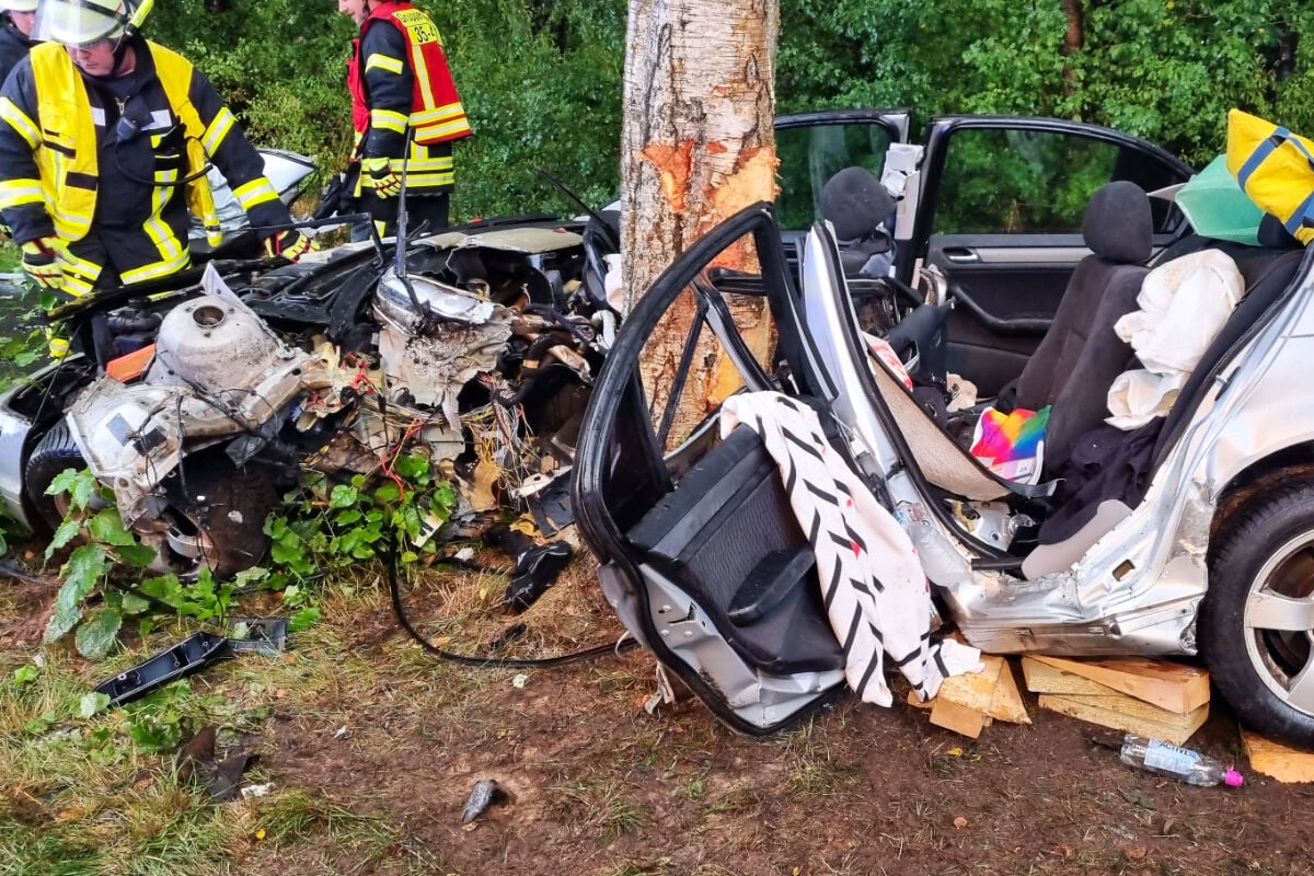 Horror-Unfall Im Norden: 22-Jährige Kracht Mit Auto Gegen Baum Und Stirbt