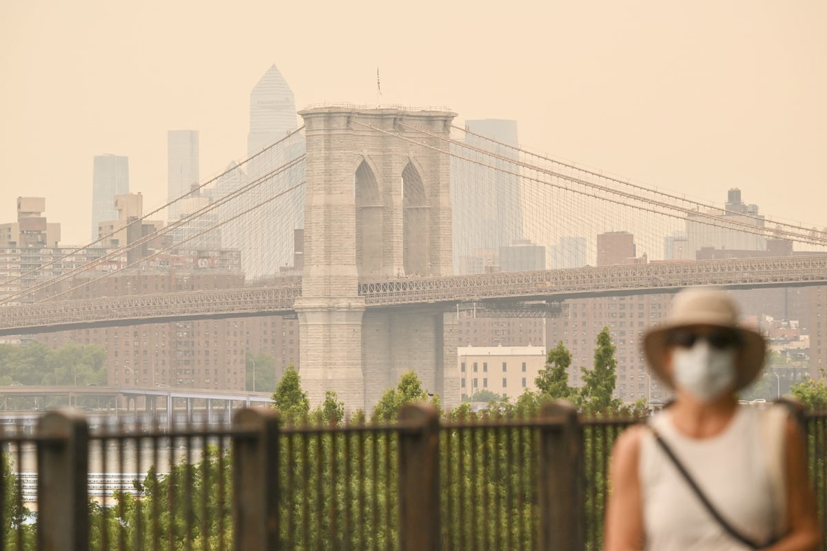 Heavy wildfire haze hangs over eastern US, fueling concern for World Cup final