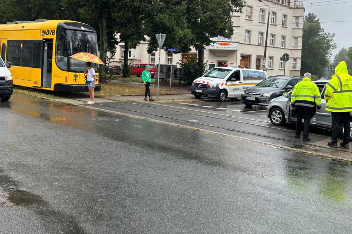 Linie 3 in Dresden blockiert: Bahnen müssen umgeleitet werden