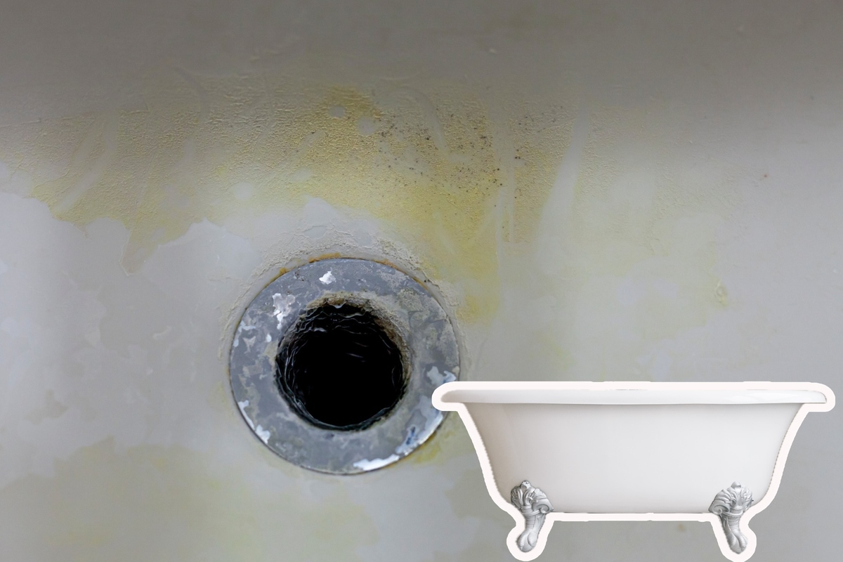 Gelbe Flecken? Badewanne von Verfärbungen befreien