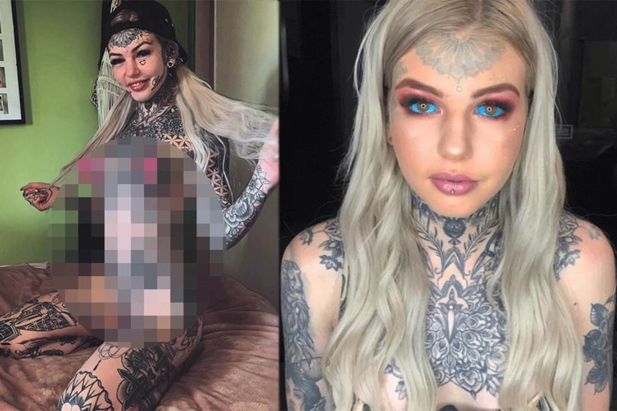 Tattoo-Süchtige will, dass alle ihre Kunstwerke sehen und zieht