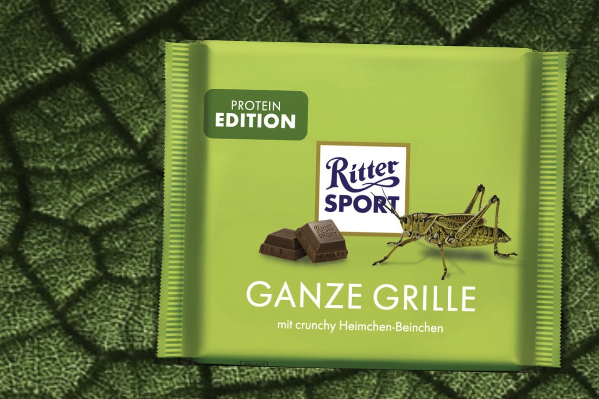 Tierisch leckere Schokolade: Neue &amp;quot;Ritter Sport&amp;quot;-Sorte mit Grillen?
