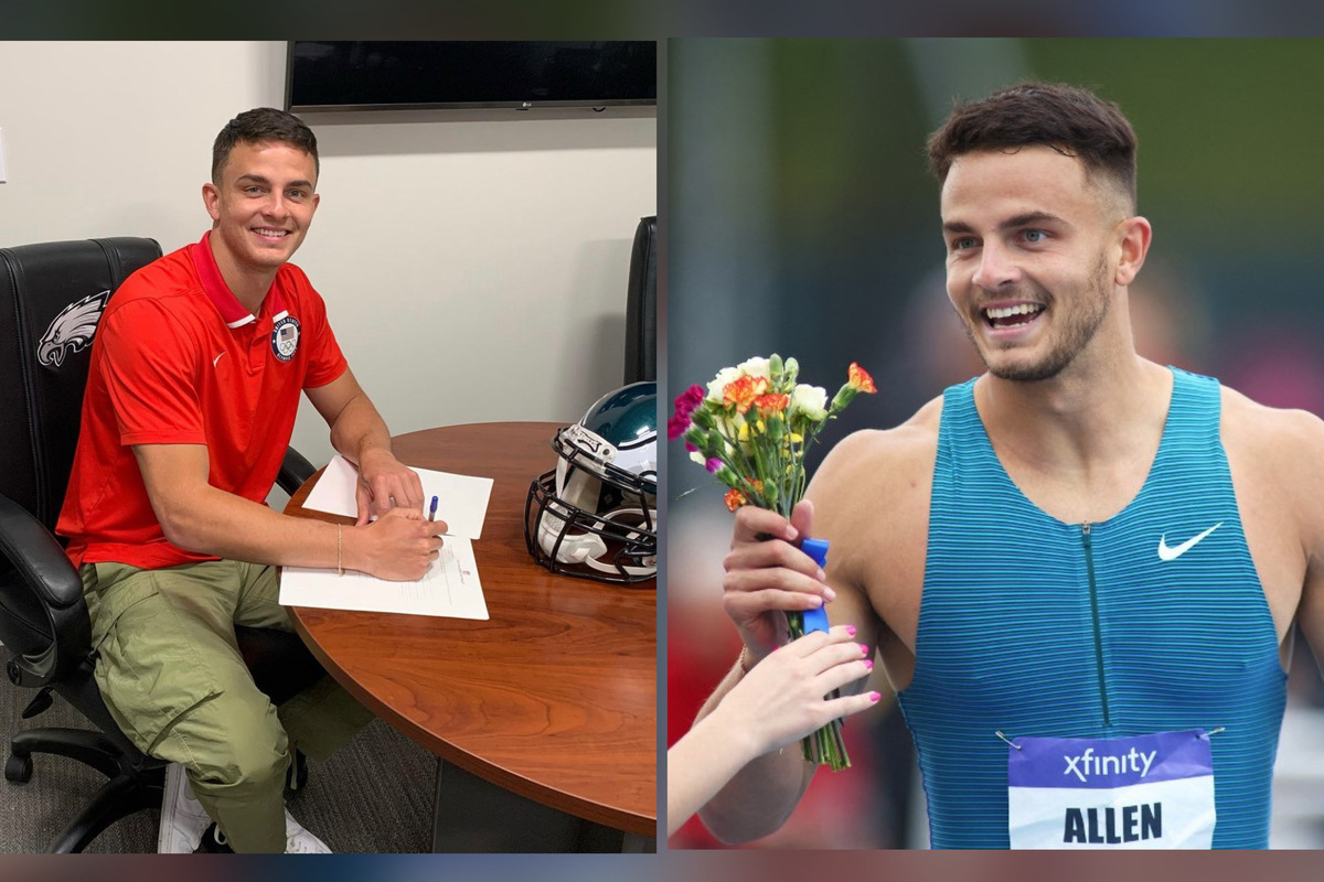 Eagles' Devon Allen runs one of the fastest hurdles time in history