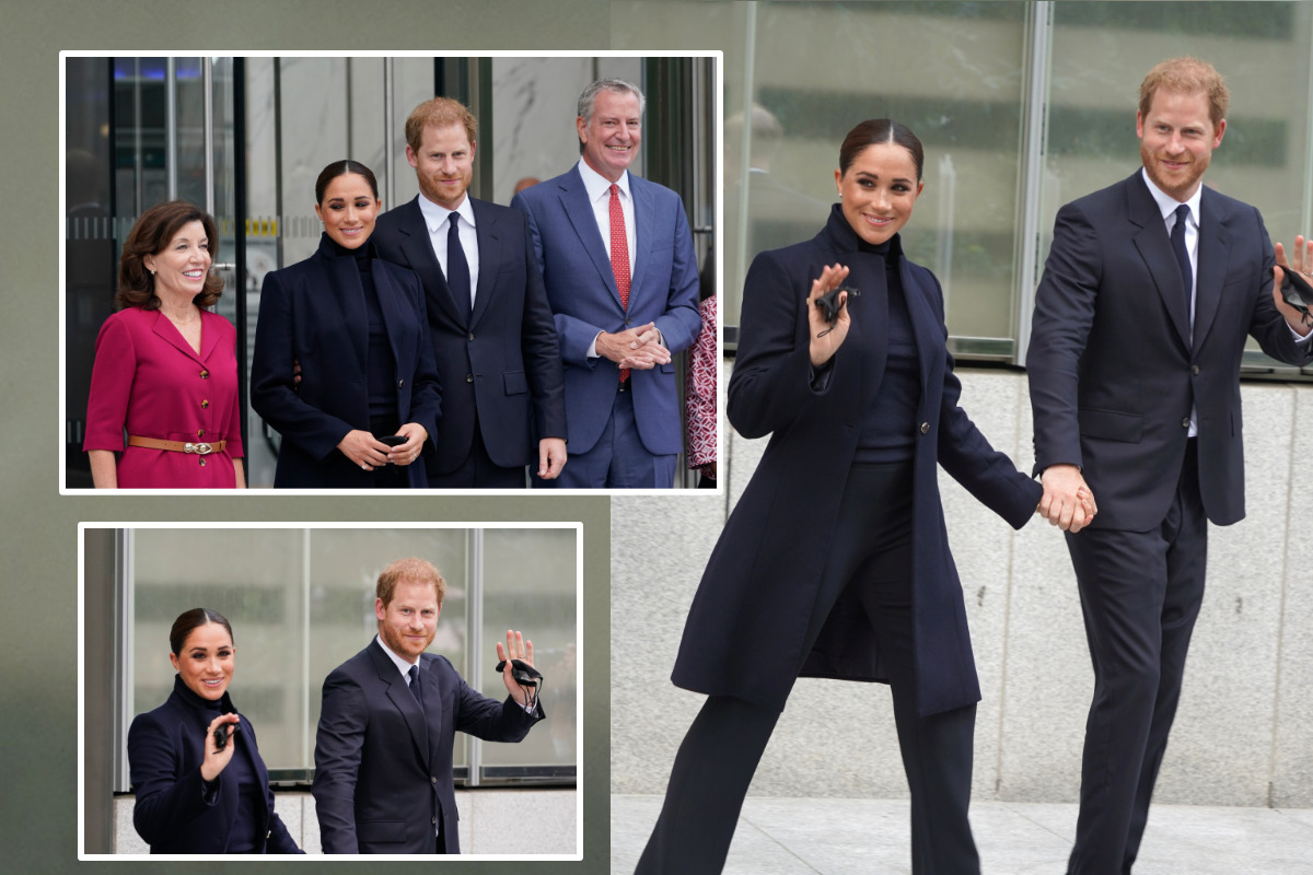 First photos!  Prince Harry and Meghan Markle arrived in New York