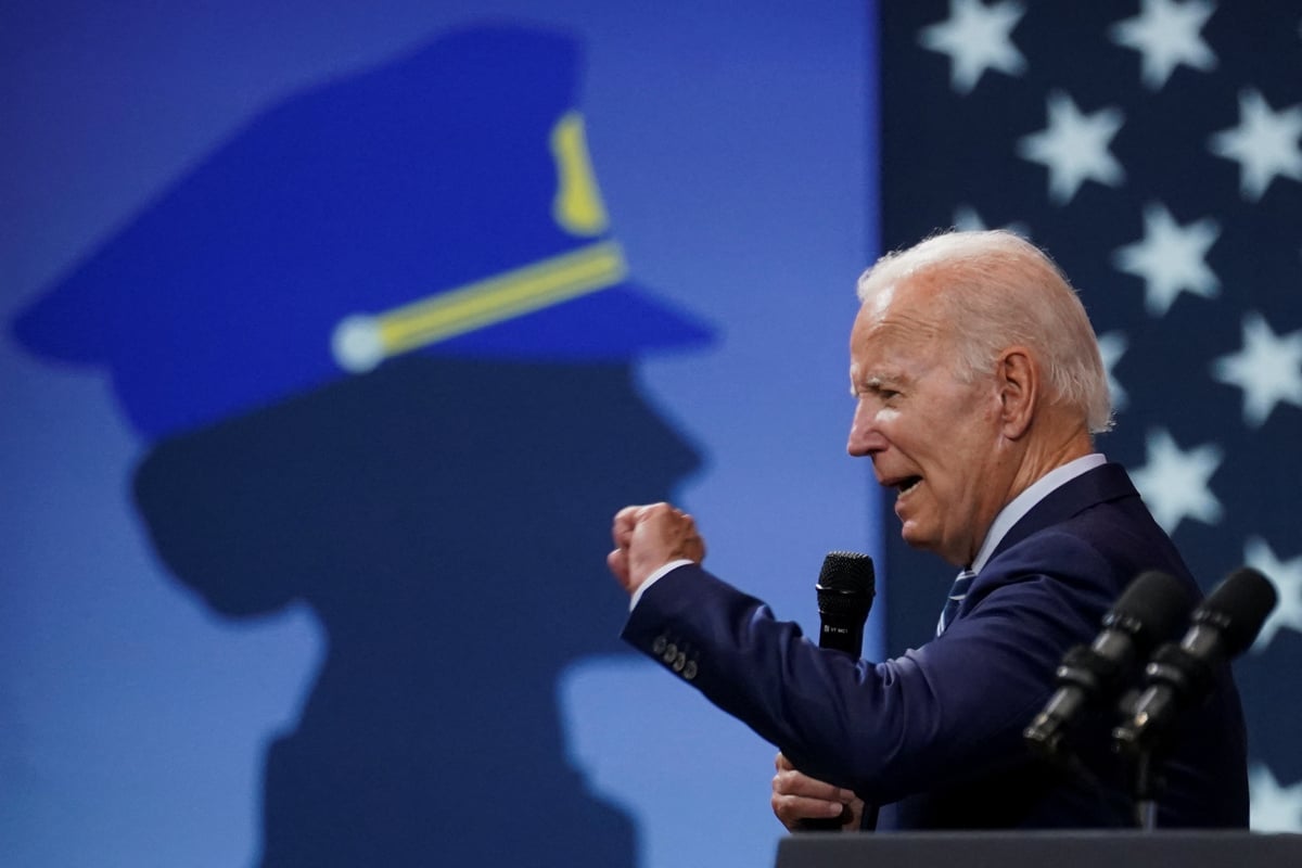 Biden Pushes Plan To Fund Police And Ban Assault Weapons