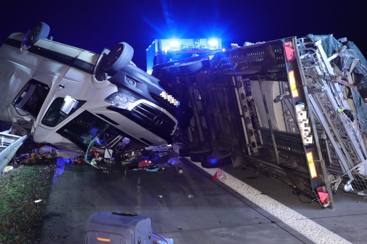Unfall A14 Dobeln