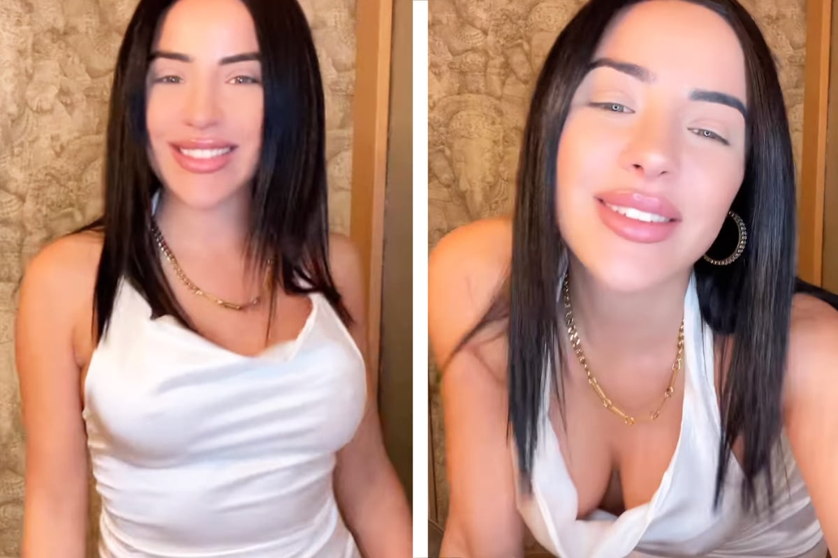 Leyla Lahouar zieht blank und spreizt die Beine