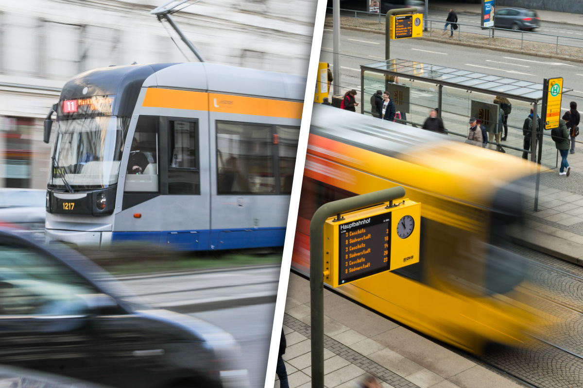 50 cents more for a ride!  This is how great the difference in public transport prices between Leipzig and Dresden