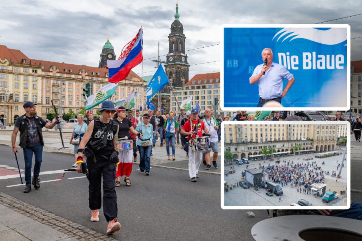 Rechtsextreme wollen "Blaue Welle" in Dresden feiern - Kaum einer kommt