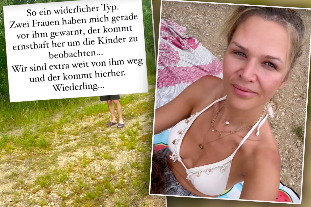 Tag-am-Strand-nimmt-widerliche-Wendung-Sara-Kulka-und-ihre-T-chter-von-Mann-verfolgt