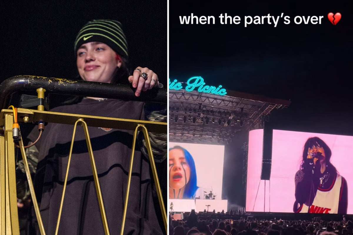 Billie Eilish powers through epic performance after telling fans she ...