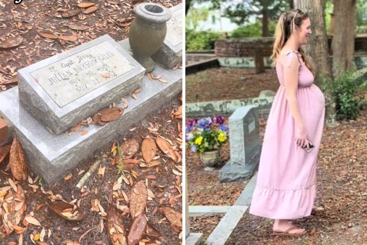 Schwangere Frau treibt sich auf Friedhof rum: Der Grund verblüfft Millionen User