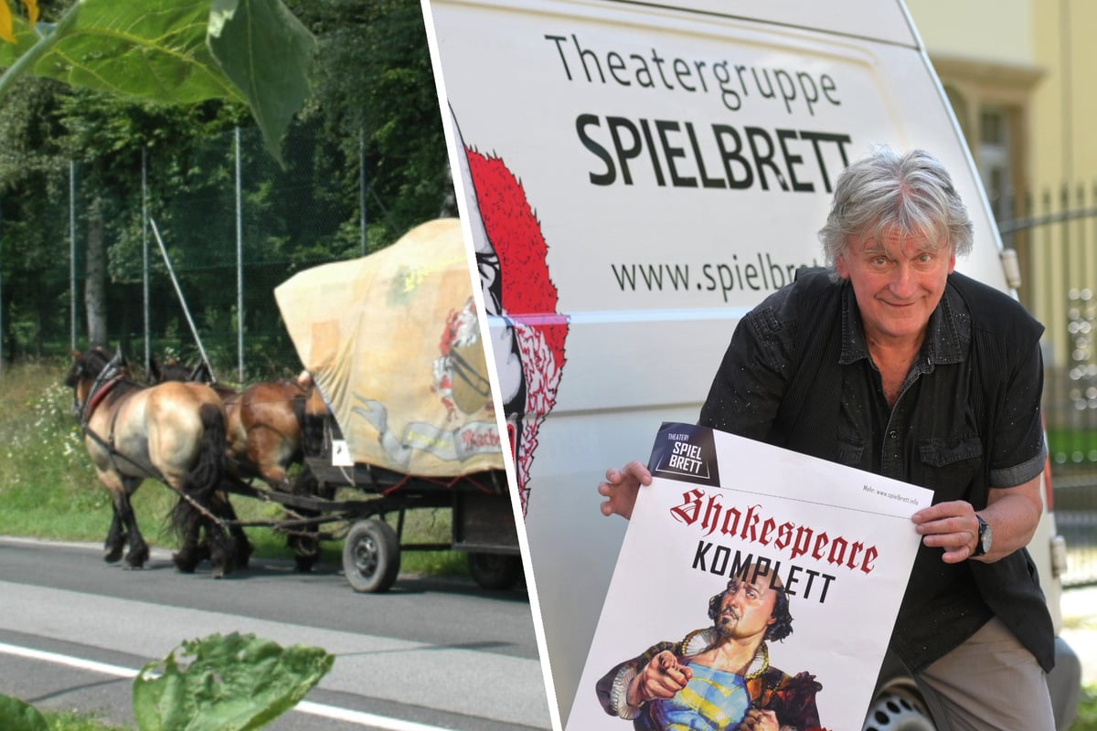 Mit Pferd und Planwagen: Theatergruppe "Spielbrett" tourt wieder durch Sachsen!