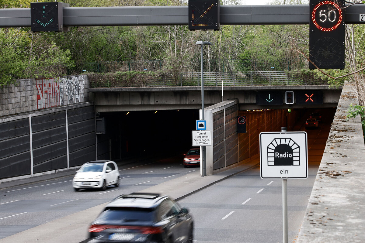 Tiergartentunnel wird ab Montag nachts komplett gesperrt