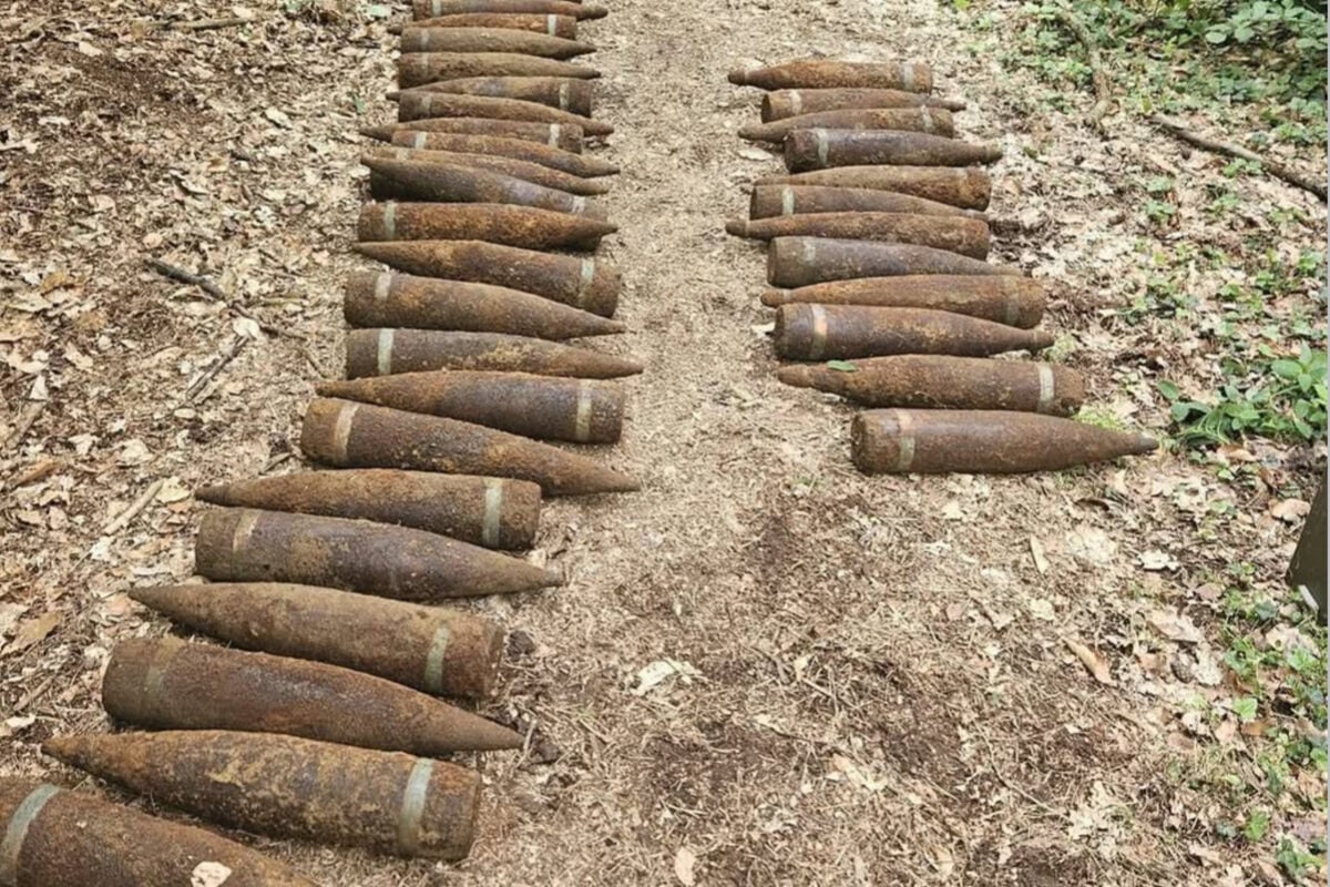 Mitten im Wald: 1,5 Tonnen Weltkriegsmunition entdeckt