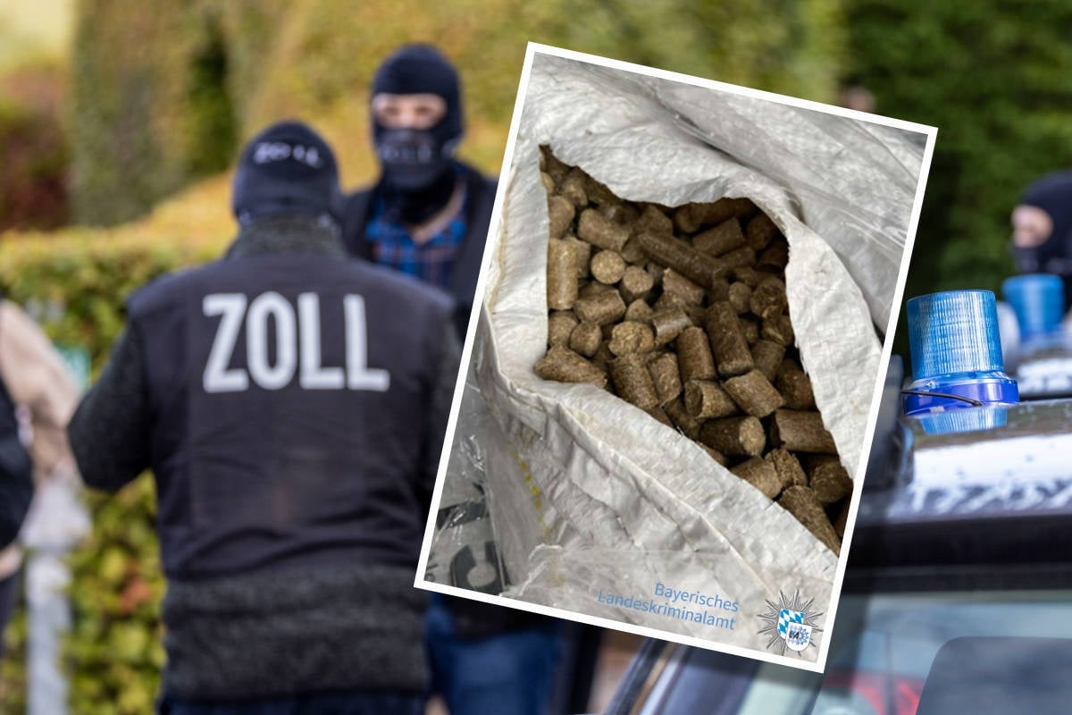 Zoll-Razzia in der Wetterau: Spezialkräfte stellen sieben Tonnen in Kokain getränkte Pellets sicher