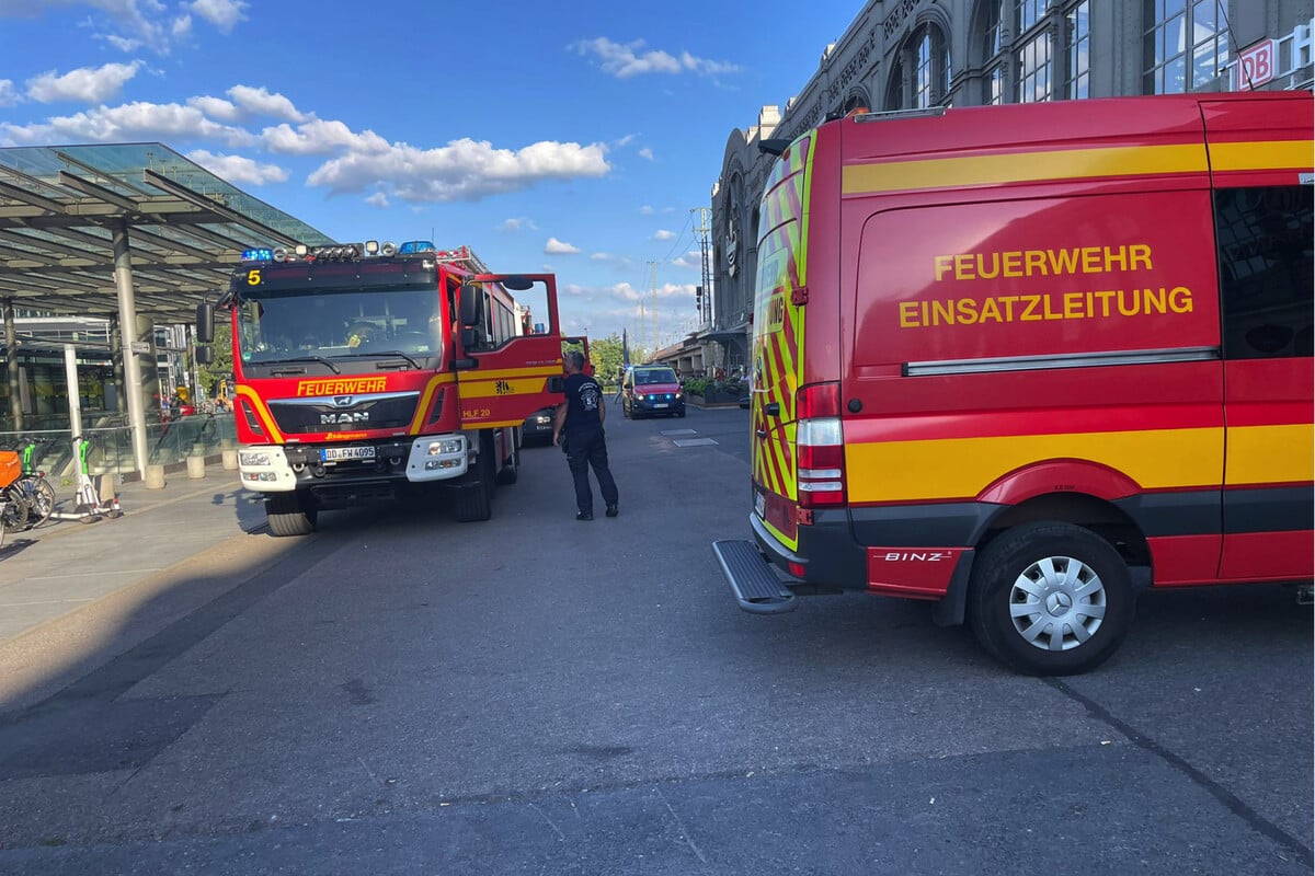 Notfall am Dresdner Hauptbahnhof: Person unter Zug gestürzt!