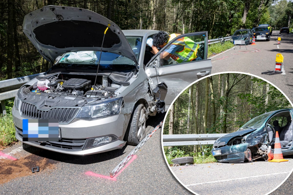 Frontal-Crash auf Staatsstraße: Toyota gerät in Gegenverkehr