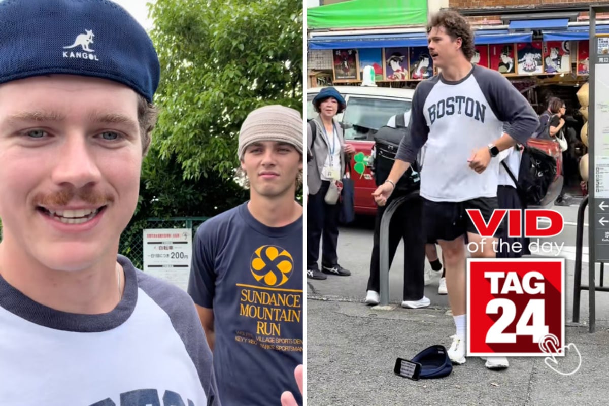 Viral Video of the Day for June 23, 2026: Stranded tourists bust a move to save their bikes in Japan!