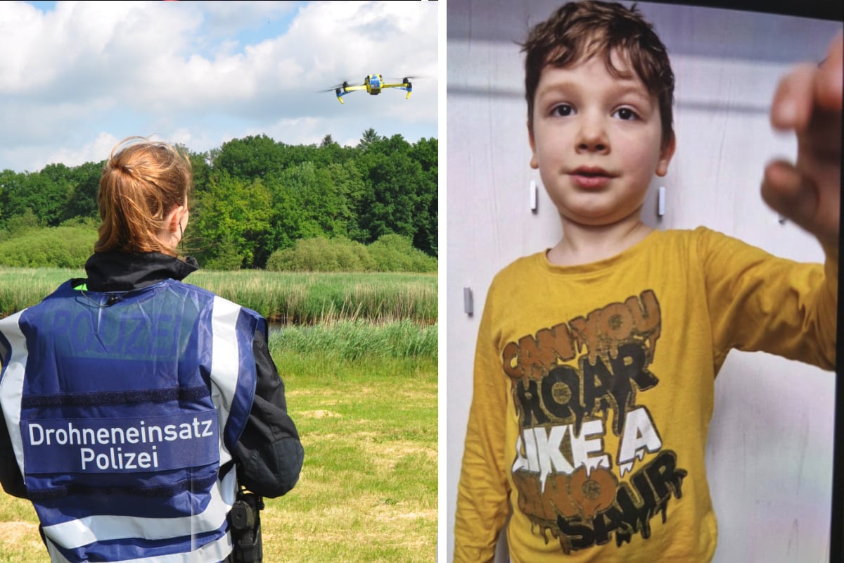 Vermisster Arian (6) aus Bremervörde: Polizei lässt Drohnen in die Luft steigen
