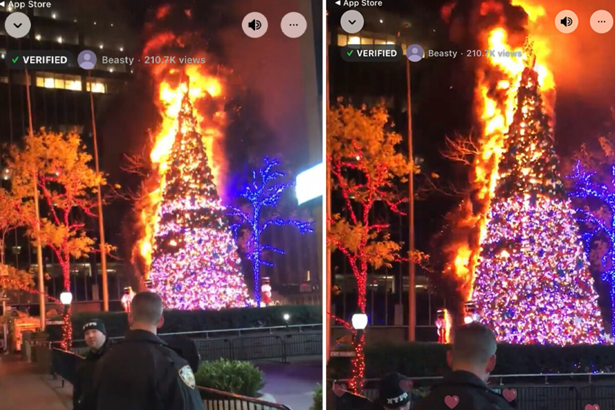 NYPD charges 49yearold with arson for Fox News Christmas tree blaze