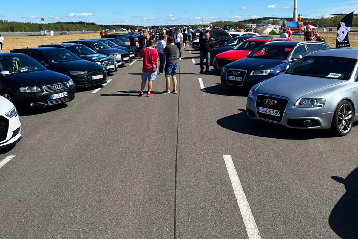 Rekord-Versuch in Sachsen: Audi-Fans wollen weltgrößte Ringe stellen