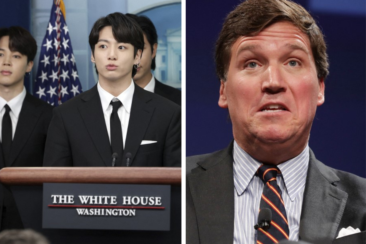 BTS Army flays Tucker Carlson for comments on White House visit TAG24